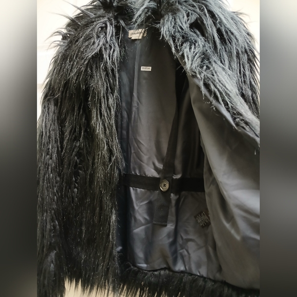 Zadig & Voltaire black shaggy /faux fur lined jacket - Picture 5 of 8